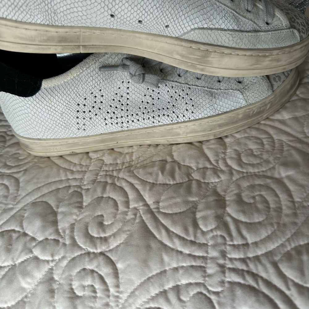 P448 Faux Snake and Leopard Leather Sneakers 38 - Picture 4 of 10